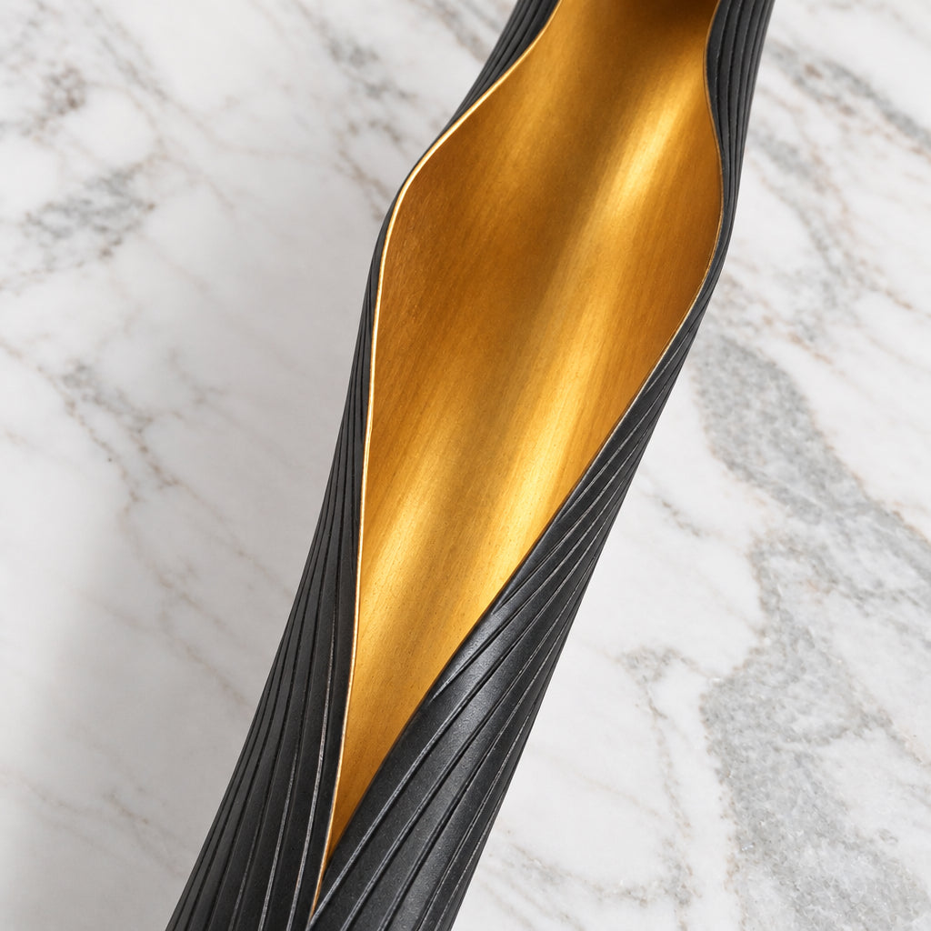 Sculptural Banana Leaf in Brass