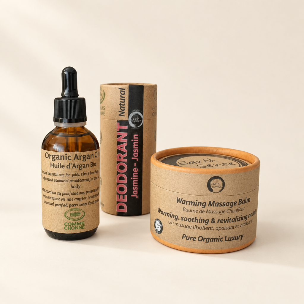 Organic Body Care Trio – Balm, Deodorant & Argan Oil