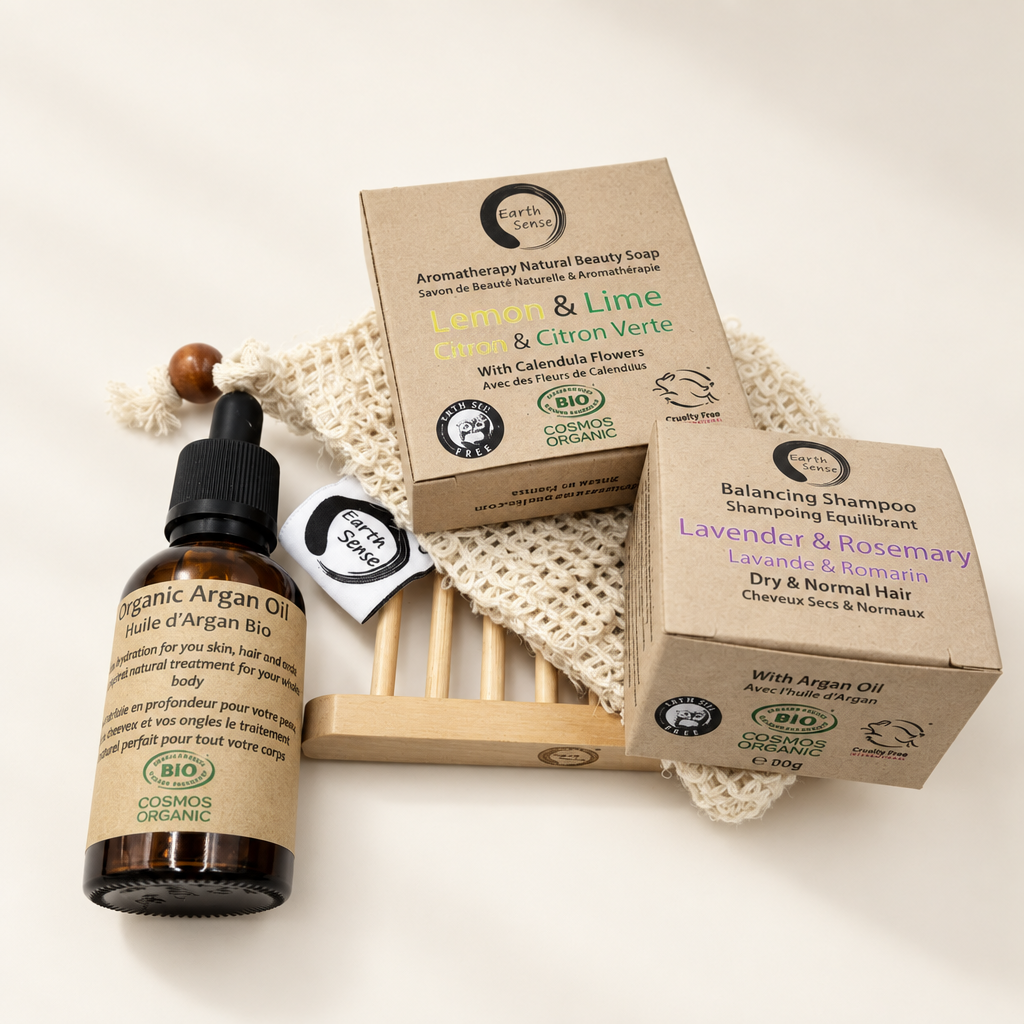 Clean & Soft Gift Set – Soap, Shampoo & Argan Oil