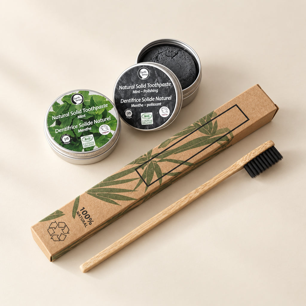 Solid Toothpaste Gift Set – Daily & Polishing Care